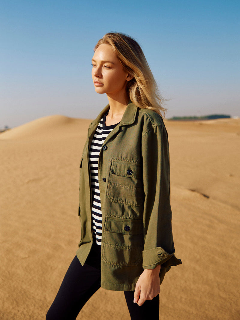 Field Jacket Organic Cotton Oversized Fit – Sustainably manufactured — Ansicht 2