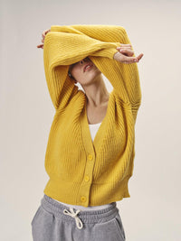 Strick Cardigan aus Organic Cotton – Oversized kurz, fair gefertigt in Italien — Ansicht 18