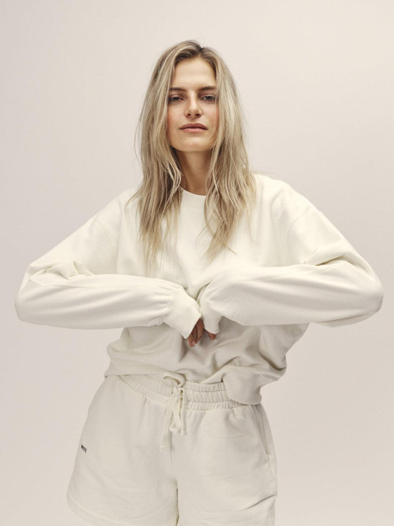 Sweatshirt Round Neck Organic Cotton – Oversized Fit, Made in Portugal — Ansicht 10