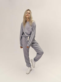 Sweatshirt Round Neck Organic Cotton – Oversized Fit, Made in Portugal — Ansicht 19