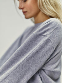 Sweatshirt Round Neck Organic Cotton – Oversized Fit, Made in Portugal — Ansicht 22