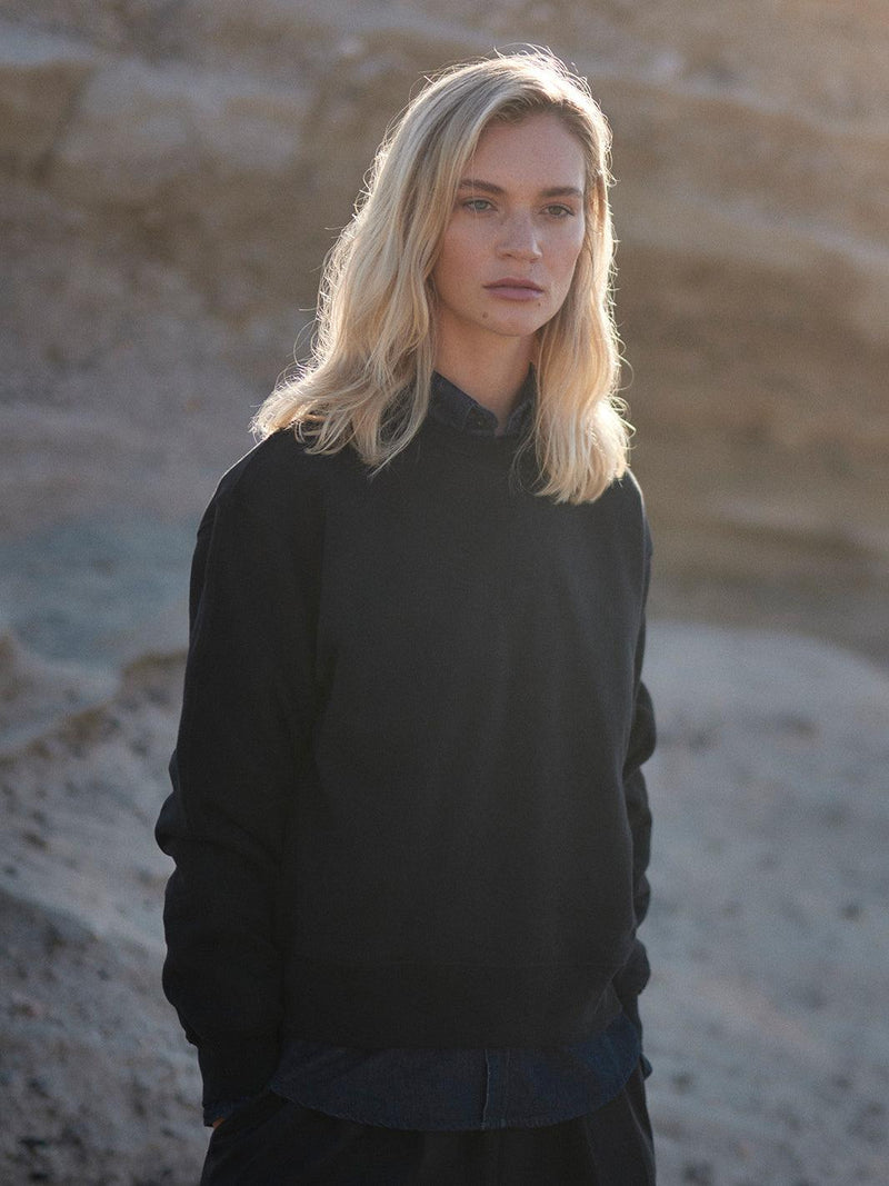 Sweatshirt Round Neck Organic Cotton – Oversized Fit, Made in Portugal — WOTE