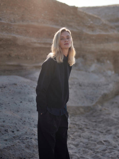 Sweatshirt Round Neck Organic Cotton – Oversized Fit, Made in Portugal