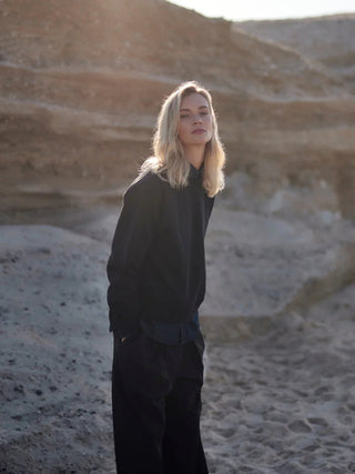 Organic cotton crew neck sweatshirt – oversized fit | soft organic cotton | fairly manufactured in Portugal