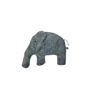 Bio-Wärmekissen Elefant aus hellgrauem Frottee von PAT & PATTY
