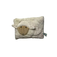 Organic Cotton Heating Pad Sheep - Handmade Natural White — Ansicht 1