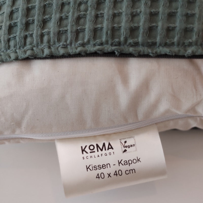 KOMA Schlafgut Kapok Bio Kopfkissen – handgefertigt in Deutschland — Ansicht 4