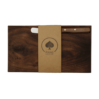 Walnut Solid Wood Board with Buckels Knife – Handmade Solingen — Ansicht 1