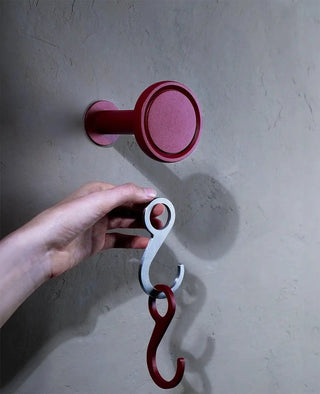 Wandhaken Siqual-Design Rot mit zwei Haken