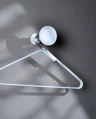 Wandhaken Siqual-Design Weiß mit Kleiderbügel