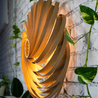 Wandleuchte 'Veneria' aus Eichenholz 70 cm Gofurnit
