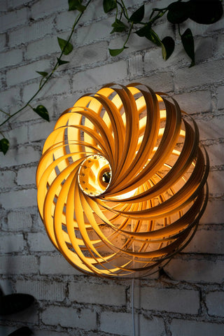 Wandleuchte 'Veneria' aus Olivesche 60 cm Gofurnit