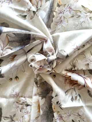 Bettwäsche-Set Wasserlilien – 100% mercerisierte Baumwolle | Premium Satin 300 TC | bügelleicht