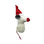 Organic Cotton Rattle "Christmas Mouse" – 100% Organic Cotton (GOTS) | Corn Fiber Filling | Handmade in Germany