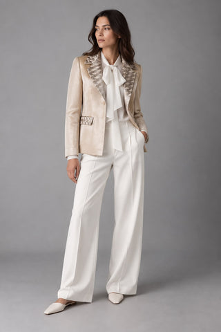 Blazer Gold – Recycled Material | European Manufacturing | Aline CELI