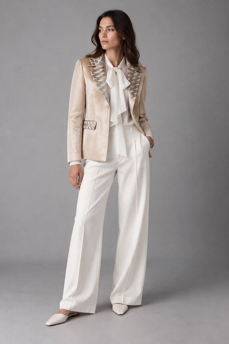 Blazer Gold – Recycled Material | European Manufacturing | Aline CELI — Ansicht 1