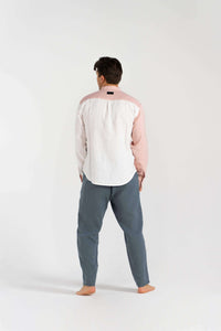 HACOYL HACOY Linen Dual Shirt – zweifarbig, 100 % Leinen — Ansicht 4
