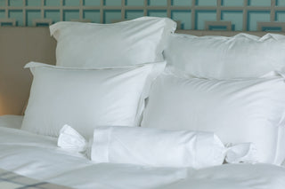 Bettwäsche Set Uni White – 100% Baumwolle | Satin 300 TC | Bügelleicht