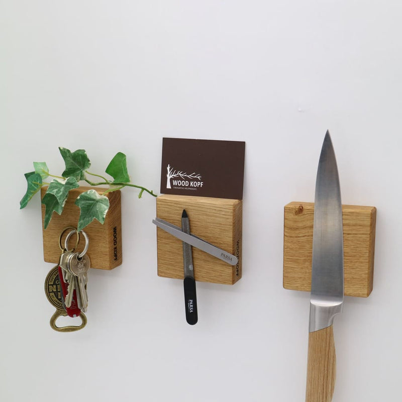 Magnetic Holder CUBE – Solid oak, walnut, or maple — Ansicht 5