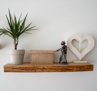 Wandboard Ligno Massivholz mit Baumkante – 60 oder 100 cm — Ansicht 1