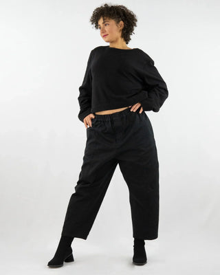 AdoTHO  | Boyfriend-Hose  |  aus Bio-Moleskin