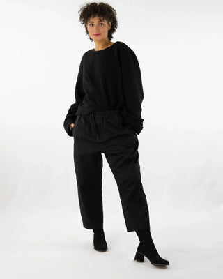 AdoTHO  | Boyfriend-Hose  |  aus Bio-Moleskin