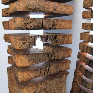 Torn Designer Stehlampe – Recyceltes Holz | Handarbeit | Exklusives Design