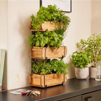Set: 3 Brick Molds with Stand – Wood & Metal — Ansicht 3
