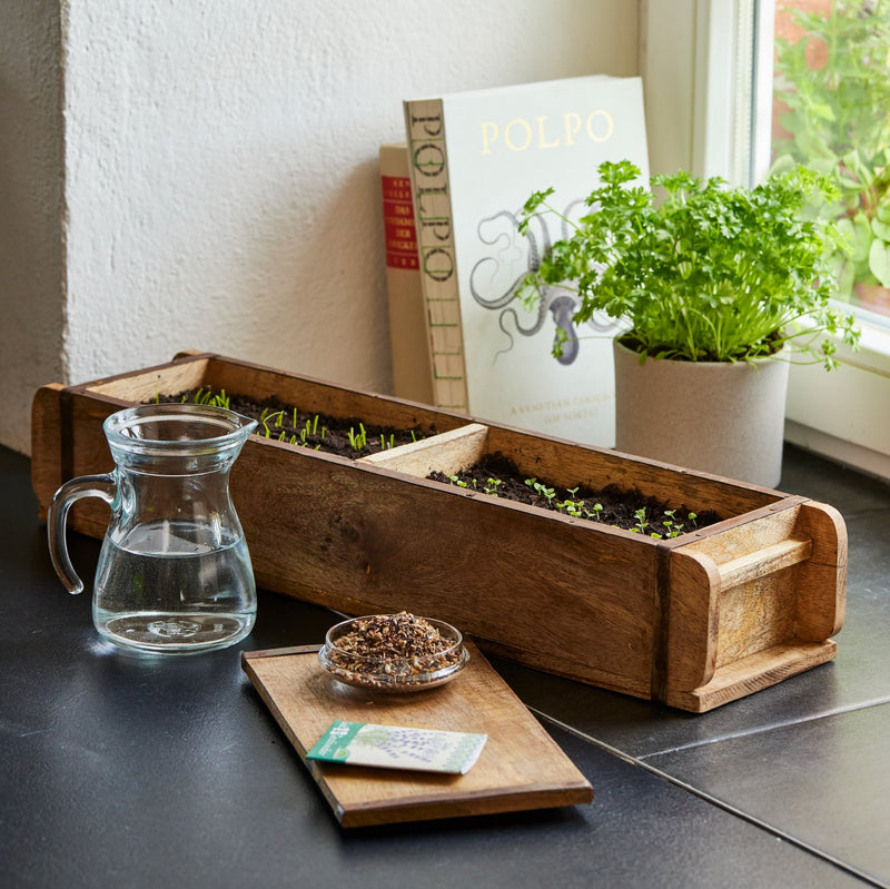 Long Brick Form with 2 Compartments – Wood, Handmade — Ansicht 9
