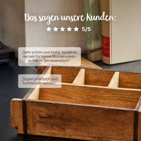 Ziegelform mit 4 Fächern – Holzkiste Vintage — Ansicht 9