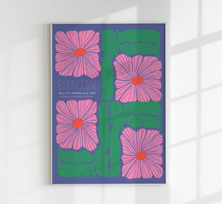 Gemini Zodiac Sign Art Poster – moderner Sternzeichen-Print für Zwillinge als Fine Art Wandkunst für Schlafzimmer, Wohnzimmer, Home-Office oder Gallery-Wall
