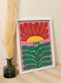 Leo Zodiac Sign A3 Art Print – Hand-printed in Berlin — Ansicht 1