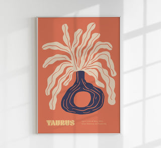 Taurus Zodiac Sign Art Poster – Handgedruckt Berlin