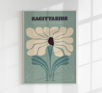 Sagitarius Zodiac Sign Art Poster – Handgedruckt Berlin — Ansicht 1