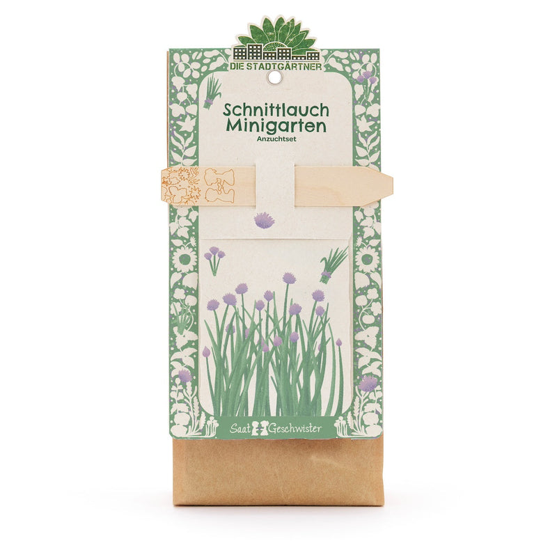 Mini Garden Organic Chives Grow Kit – All-in-One Starter Set — Ansicht 2