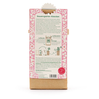 Hollyhock Mini Garden Growing Kit – High-Germination Seeds & Seed Starting Soil