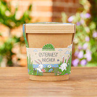 Osternest aus dem Becher – Anzuchtset Ostergras zum Selberpflanzen — Ansicht 1