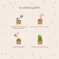 Osternest aus dem Becher – Anzuchtset Ostergras zum Selberpflanzen — Ansicht 6