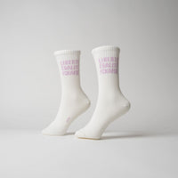 arrel FCKAFDÉ Statement Socks – Organic Cotton, cream & lavender — Ansicht 2