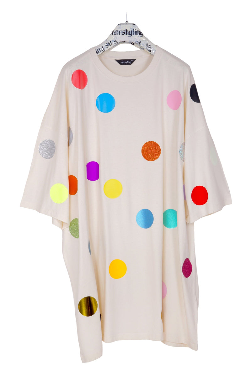 Balls Bigshirt Multicolor Dots – Unisex Oversize Shiny — starstyling