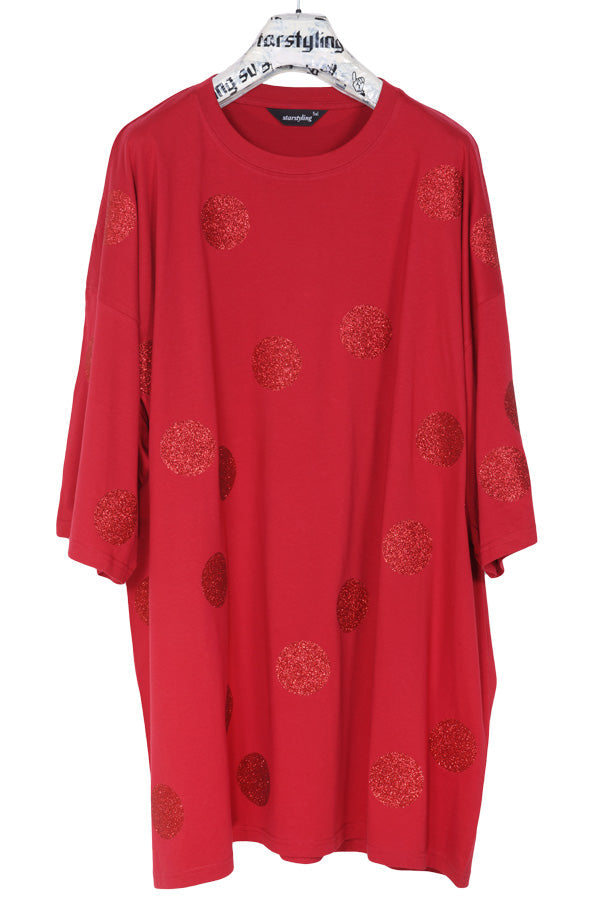 Balls Glitter Festive Bigshirt – Glitter Dots | Unisex Oversize — Ansicht 5