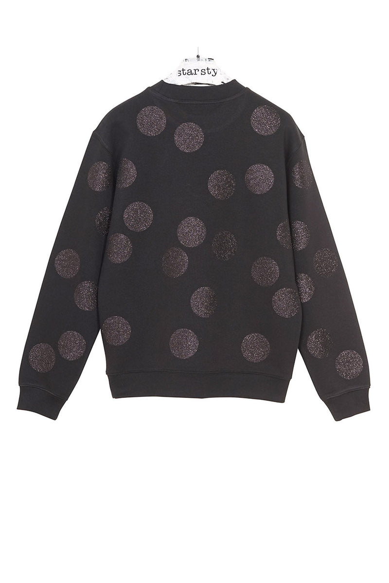 Balls Glitter Festive Sweater – Unisex Glitter Dot Sweatshirt — Ansicht 5