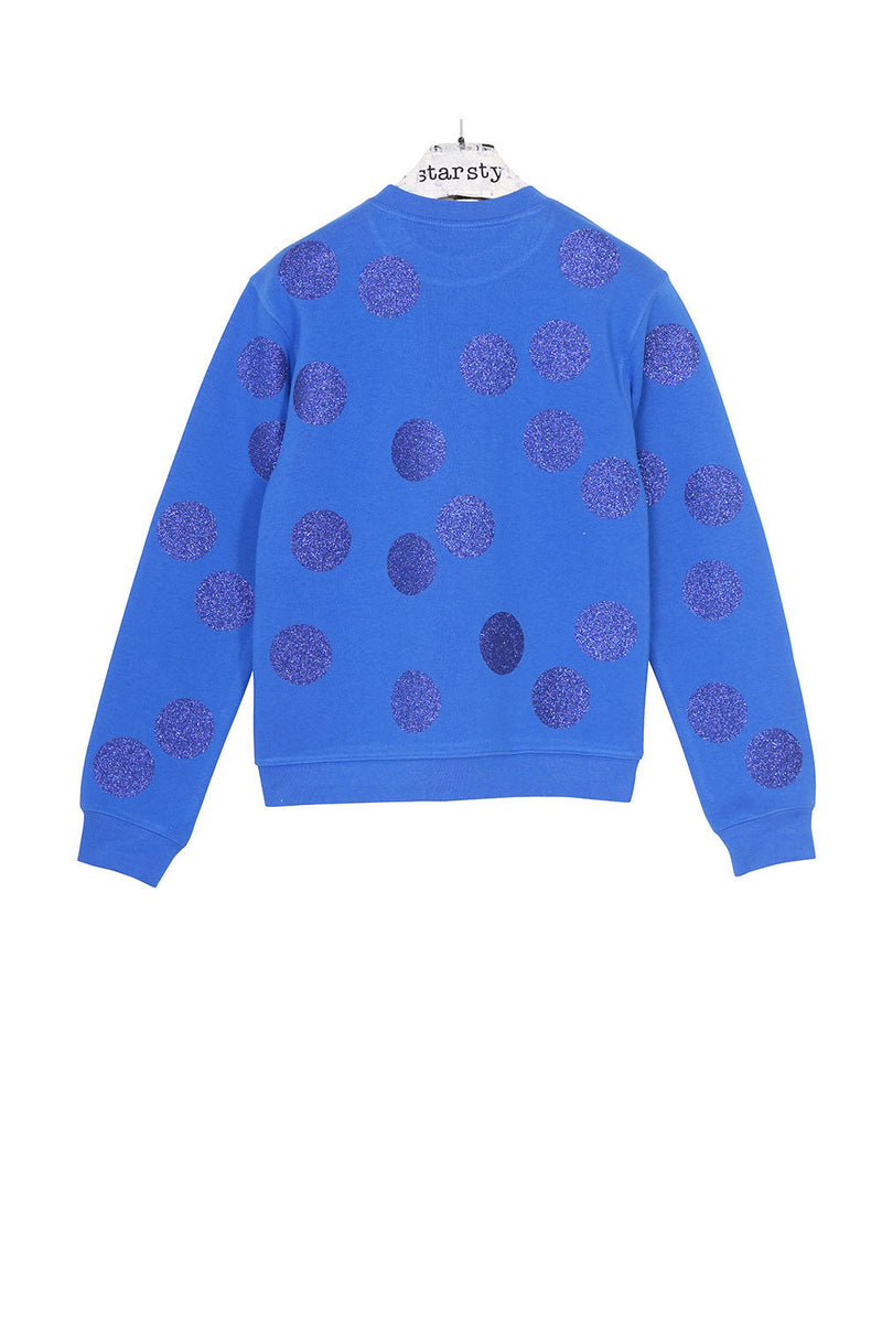 Balls Glitter Festive Sweater – Unisex Glitter Dot Sweatshirt — Ansicht 6