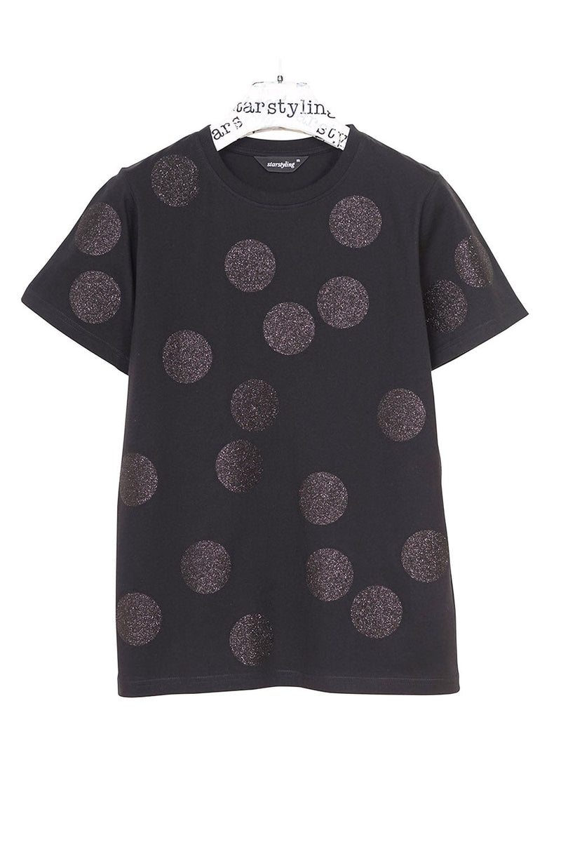 Balls Glitter Festive T-Shirt Unisex – 100 % Baumwolle mit Glitzer-Dots — Ansicht 5