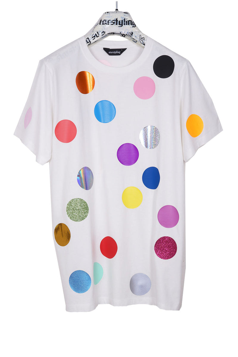 Balls T-Shirt Multicolor Dots – Unisex Allover Print — Ansicht 3