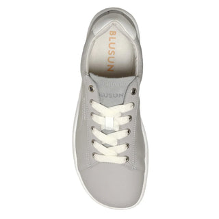 BLSN-200W Grey – Glattleder & Velours | TPU-Sohle | Nachhaltig & Flexibel