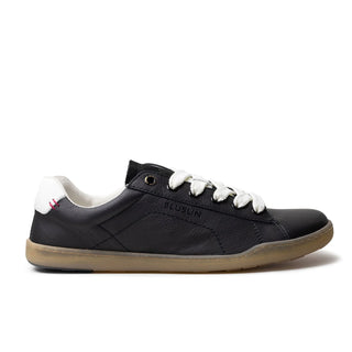 BLSN-100W Black – Glattleder & Velours | TPU-Sohle | Nachhaltig & Flexibel