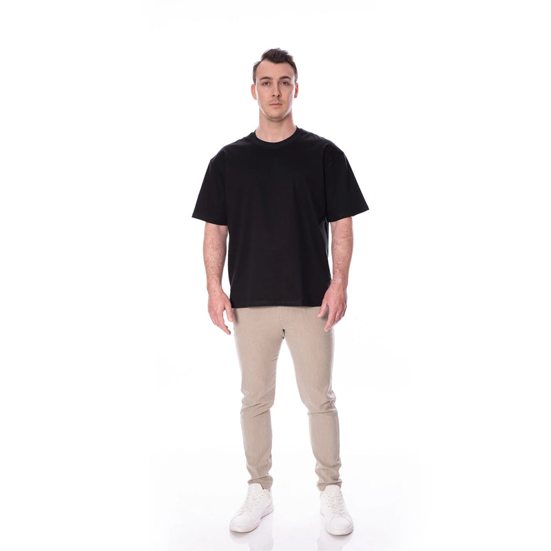 Basic Pima Tee N°2 Black 100% Pima Cotton Relaxed Fit — Ansicht 3
