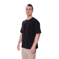 Basic Pima Tee N°2 Black 100% Pima Cotton Relaxed Fit — Ansicht 5