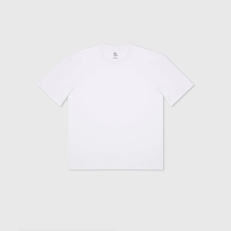 Basic Pima Tee N°2 White 100% Pima Cotton Relaxed Fit — Ansicht 2